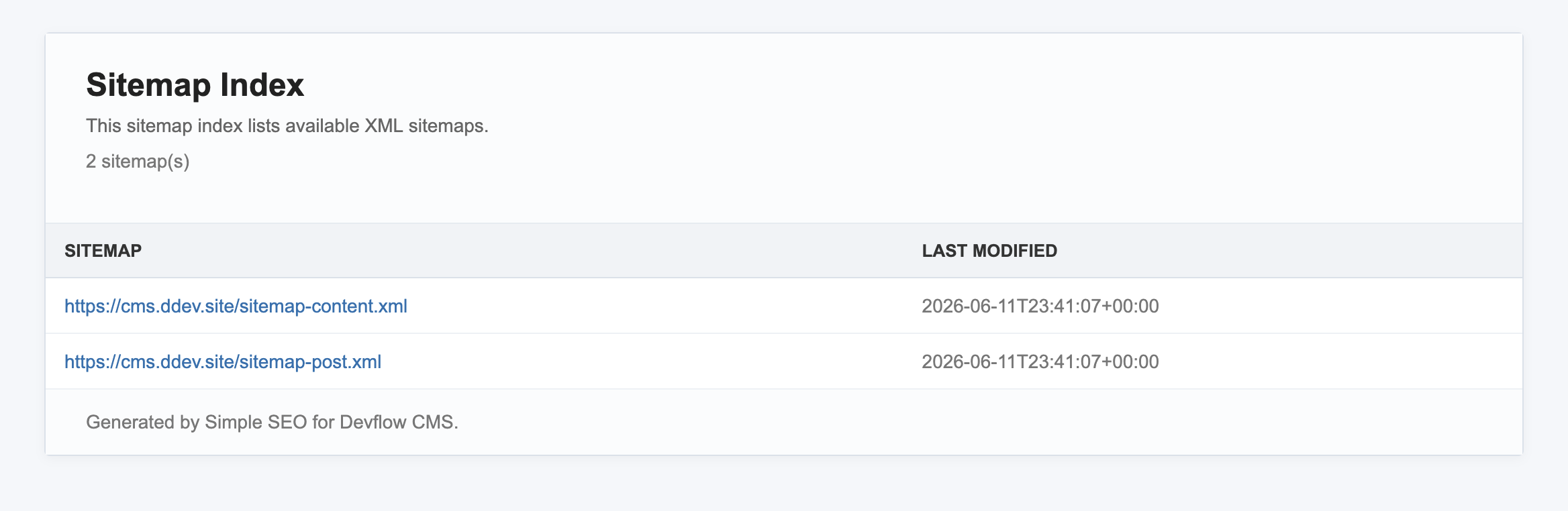 alt="XML sitemap in browser"